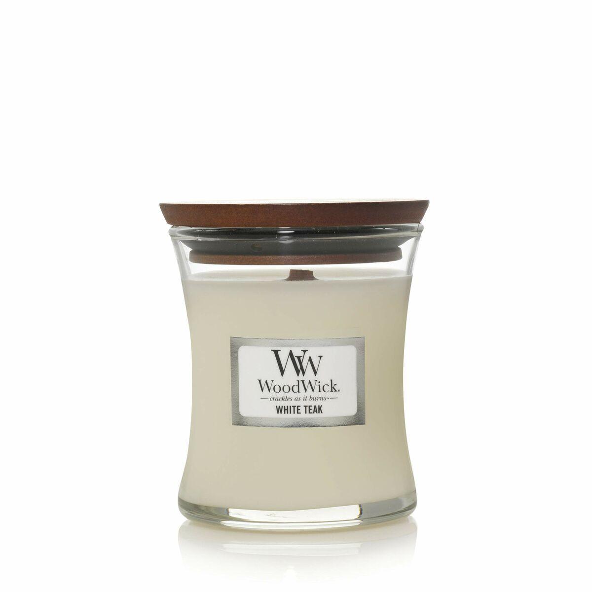 Duftlys Woodwick Core Mini White Teak 85 g