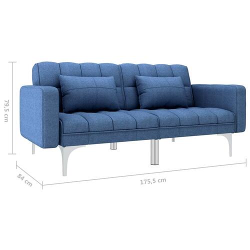 Sovesofa stof blå