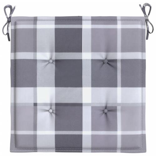 Hynder til havestol 6 stk. 50x50x3 cm oxfordstof gråternet