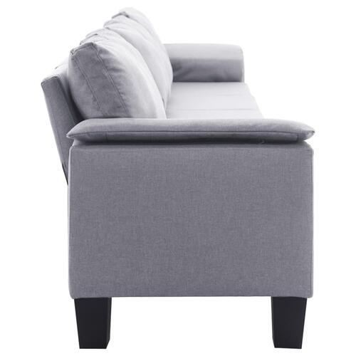 5-personers sofa stof lysegrå