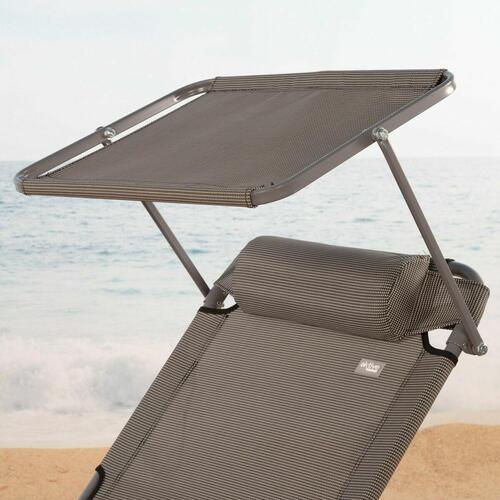 Ležalnik Colorbaby Foldbar Parasol Grå 193 x 53 x 30 cm