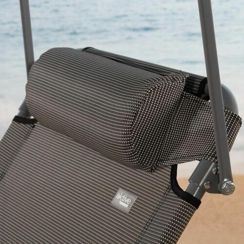 Ležalnik Colorbaby Foldbar Parasol Grå 193 x 53 x 30 cm
