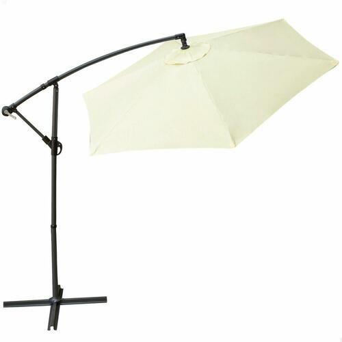 Parasol Aktive Flødefarvet 300 cm 4,2 cm Aluminium