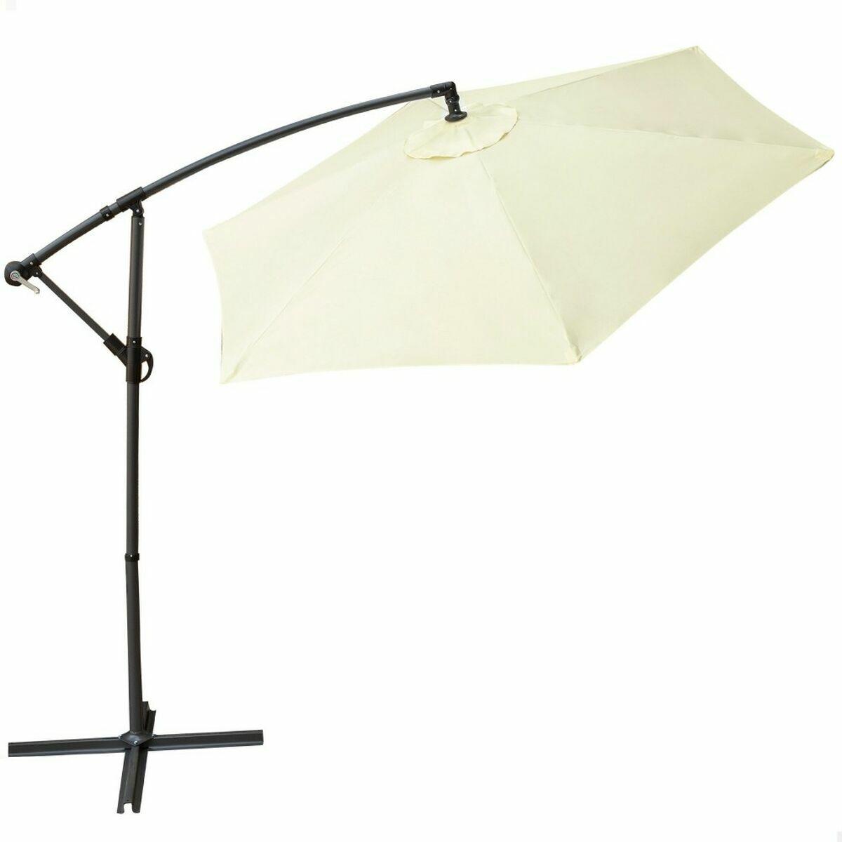 Parasol Aktive Flødefarvet 300 cm 4,2 cm Aluminium