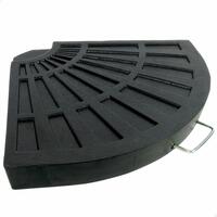 Fod for strandparasol Aktive Sort 12 kg Aluminium Polyesterharpisk 47 x 64 x 4 cm