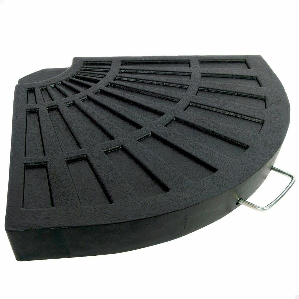 Fod for strandparasol Aktive Sort 12 kg Aluminium Polyesterharpisk 47 x 64 x 4 cm