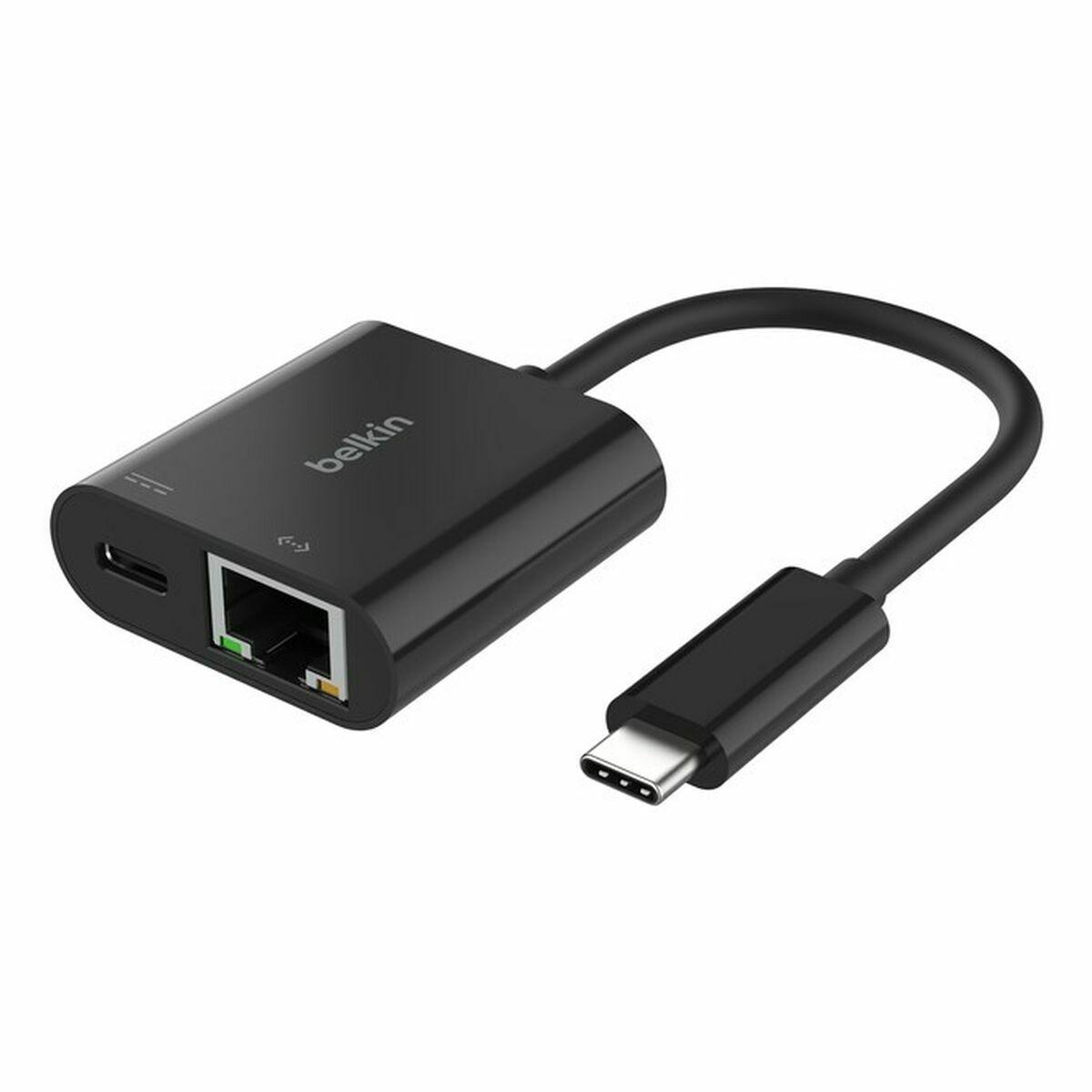 Belkin USB‑C til Ethernet adapter, 100 W, sort (INC019BTBK) billede