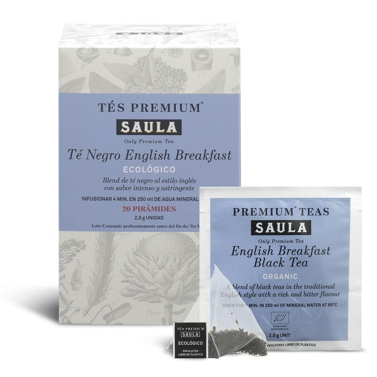 Saula English Breakfast - sort te, 20 pyramidebreve