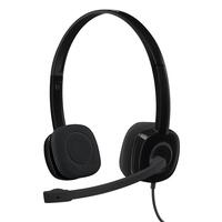 Hovedtelefoner med mikrofon Logitech 981-000589 Sort
