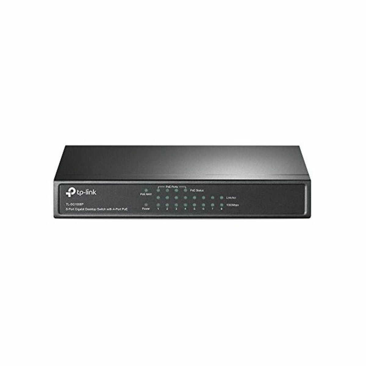 Switch til desktop TP-Link TL-SG1008P Sort