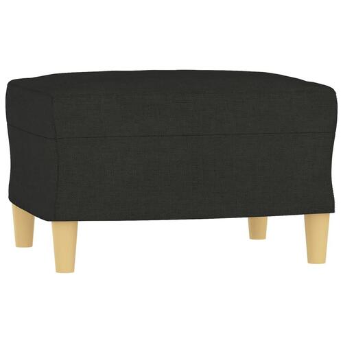 Sofasæt 4 dele med puder stof sort