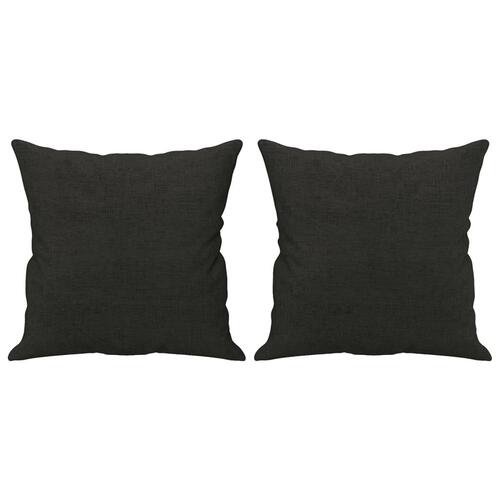 Sofasæt 4 dele med puder stof sort