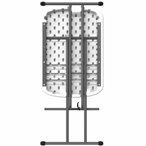 Sammenklappeligt bord Lifetime 66 x 71 x 46 cm Hvid Stål HDPE
