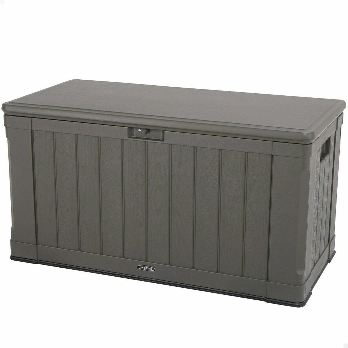 Udendørs Kasse Lifetime Brun 440 L Plastik 127 x 64 x 67 cm