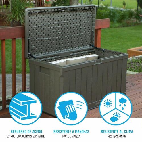 Udendørs Kasse Lifetime Brun 440 L Plastik 127 x 64 x 67 cm