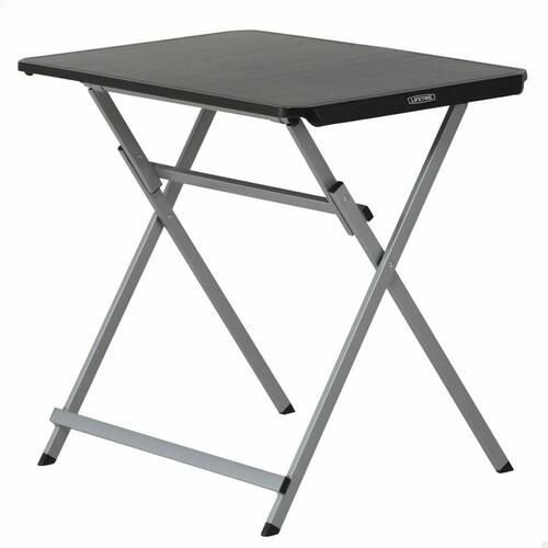 Sammenklappeligt bord Lifetime Sort Stål Plastik 75 x 50,5 x 66 cm