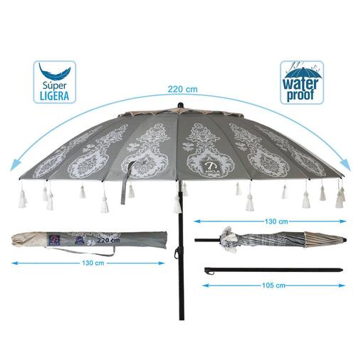 Solskærm Ø 220 cm SPF50+ Orientalsk