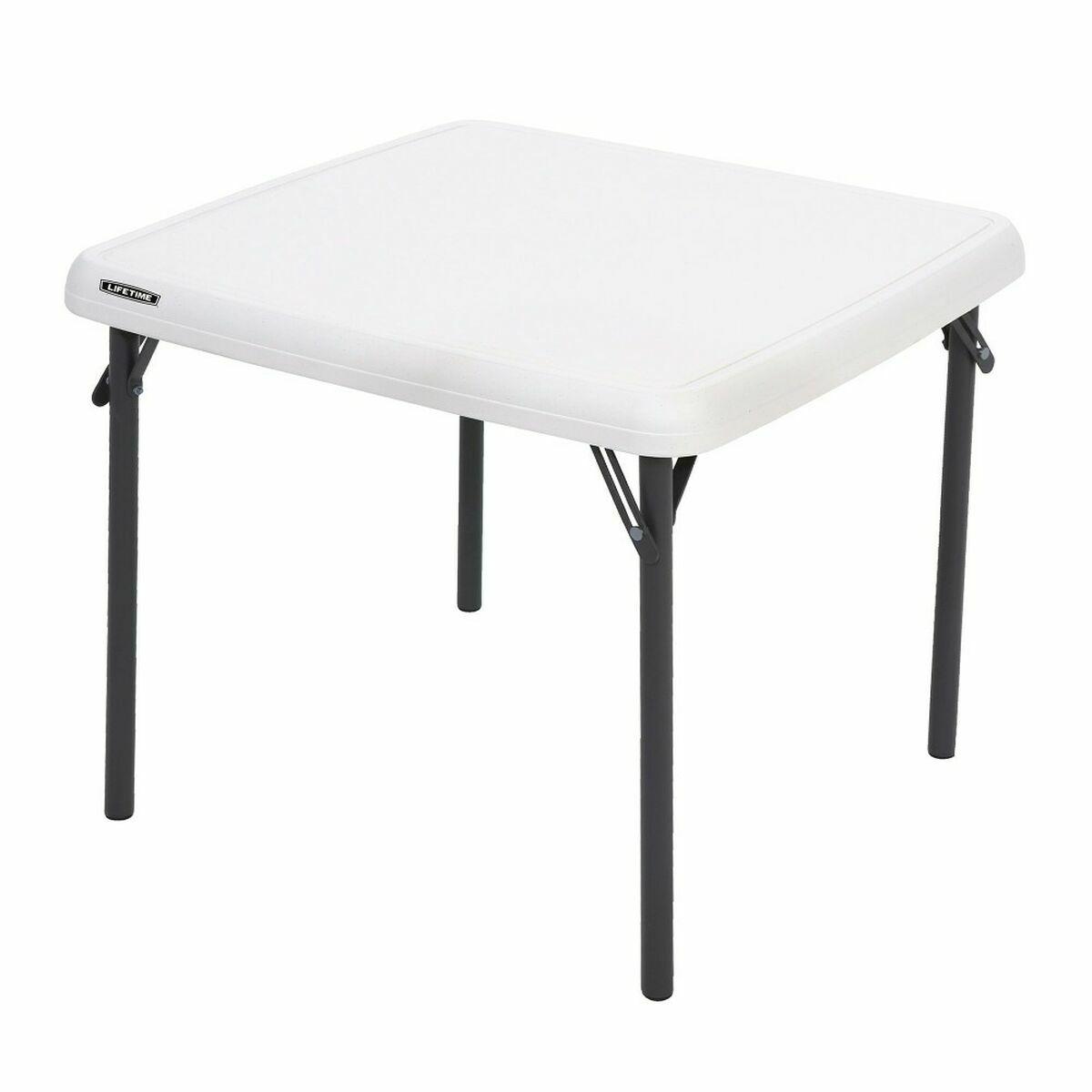 Børnebord Lifetime Foldbar Hvid Stål Plastik 61 x 61 x 53,5 cm