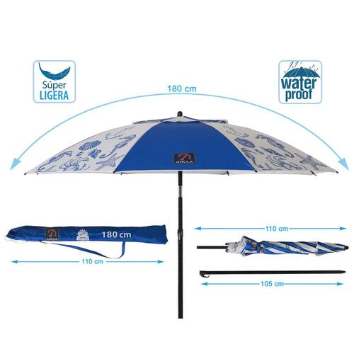 Solskærm Ø 180 cm SPF50+ Marine