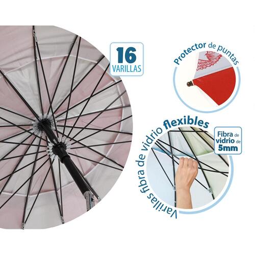 Solskærm Rød Ø 220 cm SPF50+ Marine