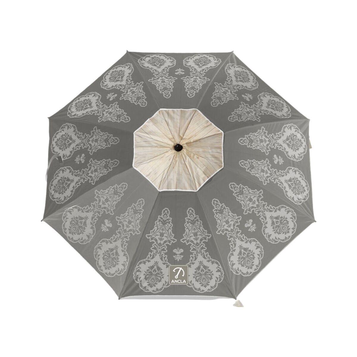 Solskærm/Parasol Ø 200 cm - Grå Boho, SPF50+