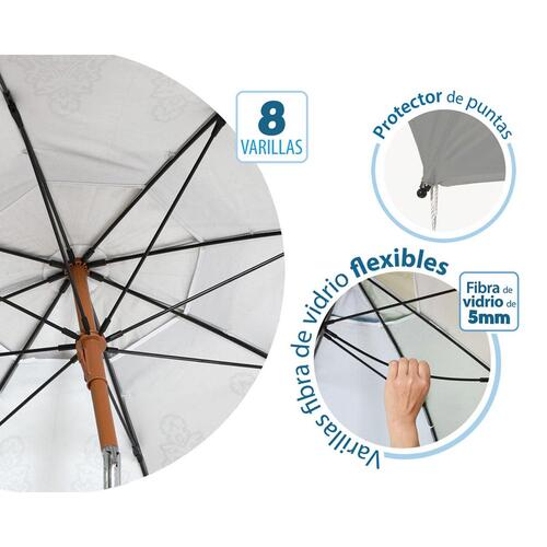 Solskærm Grå Ø 180 cm SPF50+ Boho