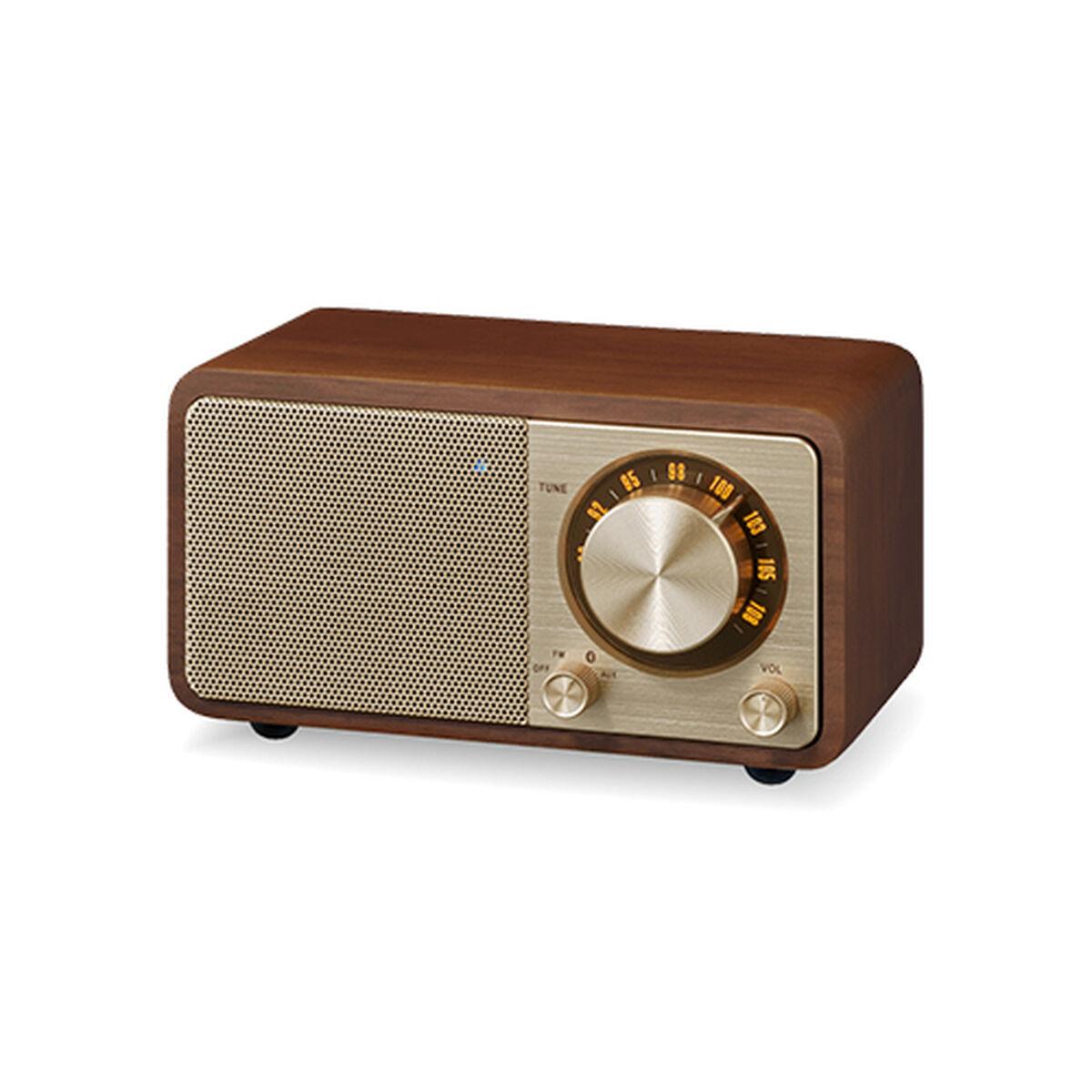 Sangean bærbar Bluetooth-radio - Retro træ, FM