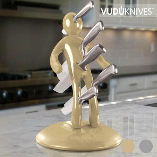 Vudú Knives Supreme Knivholder og Kniv Sæt (5 stykker) Guld