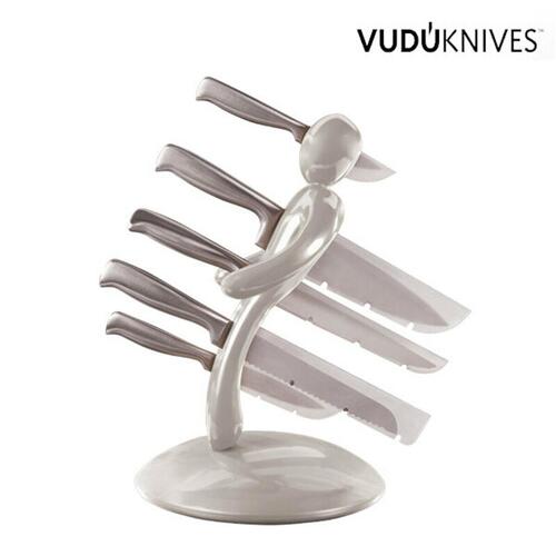 Vudú Knives Supreme Knivholder og Kniv Sæt (5 stykker) Guld