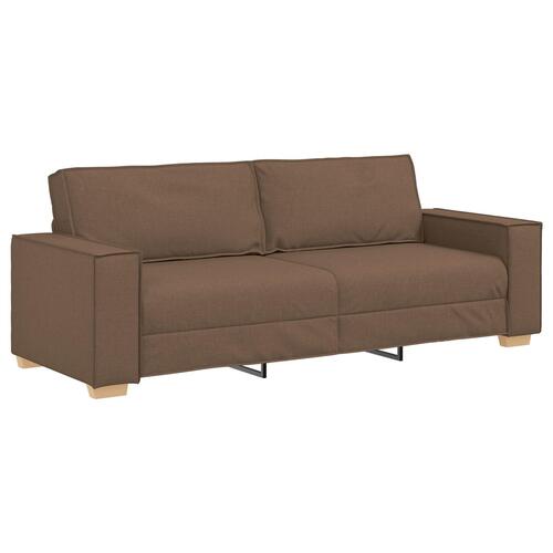 Sofa Stole Lys Grå 59 cm Stof Brun Stof og Træ Mellem Ergonomisk