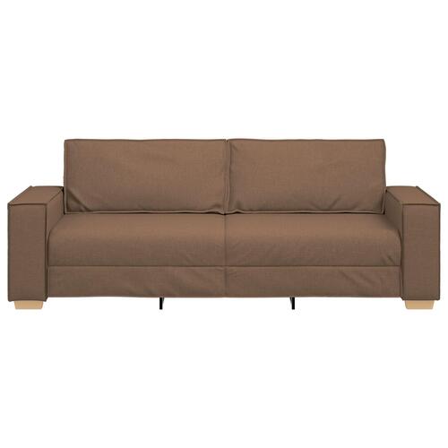 Sofa Stole Lys Grå 59 cm Stof Brun Stof og Træ Mellem Ergonomisk