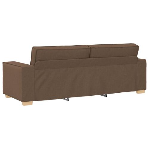 Sofa Stole Lys Grå 59 cm Stof Brun Stof og Træ Mellem Ergonomisk