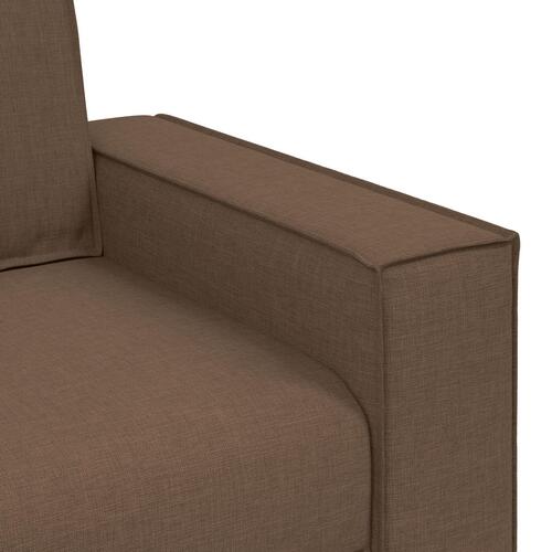 Sofa Stole Lys Grå 59 cm Stof Brun Stof og Træ Mellem Ergonomisk