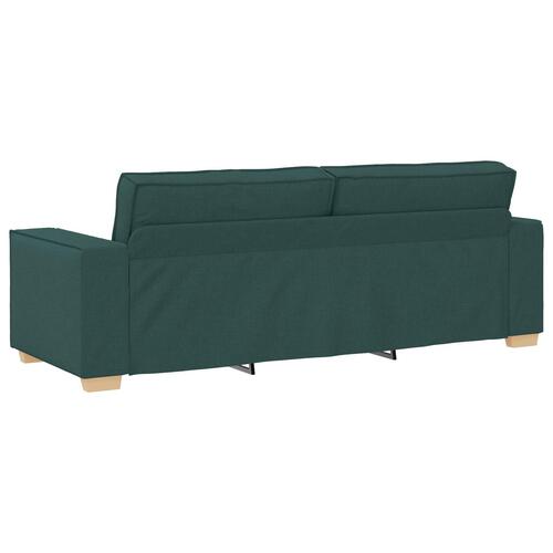 Sofa Stole Lys Grå 59 cm Stof Mørkegrøn Polyester, Træ 180 cm bred