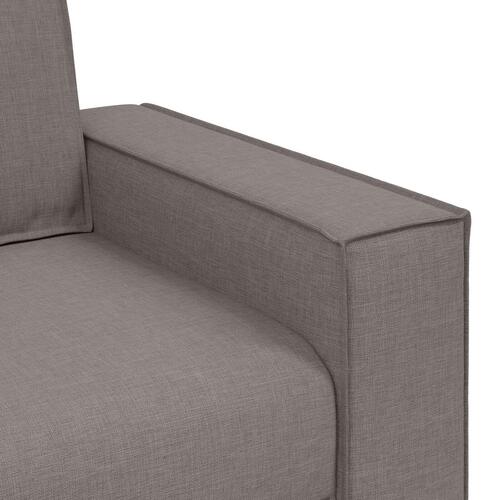 Sofa Stole Lys Grå 59 cm Stof Taupe Polyesterblanding Medium