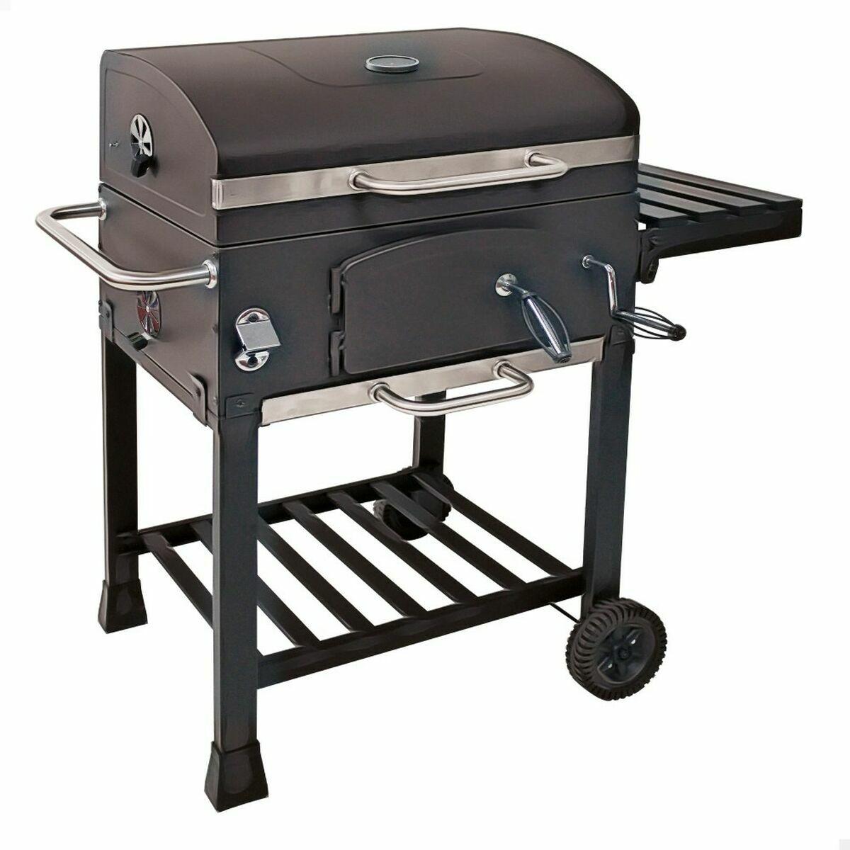 Trækulsgrill med Låg og Hjul Aktive 102 x 65 x 104 cm
