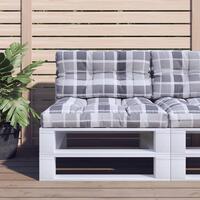 Pallehynde 80x40x12 cm stof gråternet