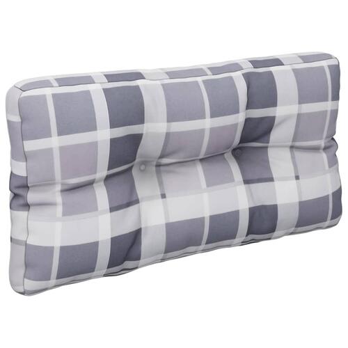 Pallehynde 80x40x12 cm stof gråternet