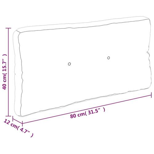 Pallehynde 80x40x12 cm stof gråternet