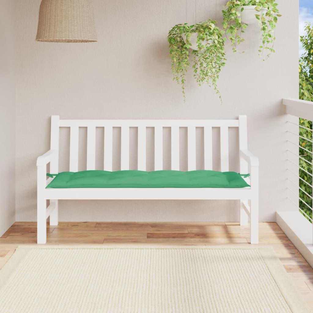 Hynde til havebænk 150x50x7 cm oxfordstof grøn