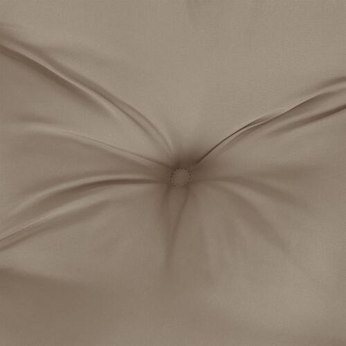 Stolehynder 4 stk. 40x40x7 cm oxfordstof gråbrun
