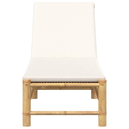 Liggestol med hynder 55x199x30 cm bambus