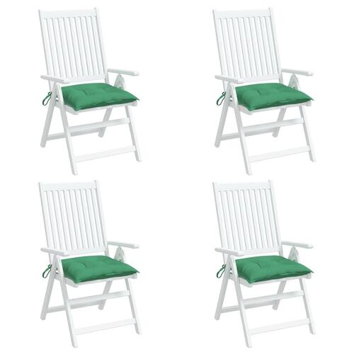 Stolehynder 4 stk. 40x40x7 cm oxfordstof grøn