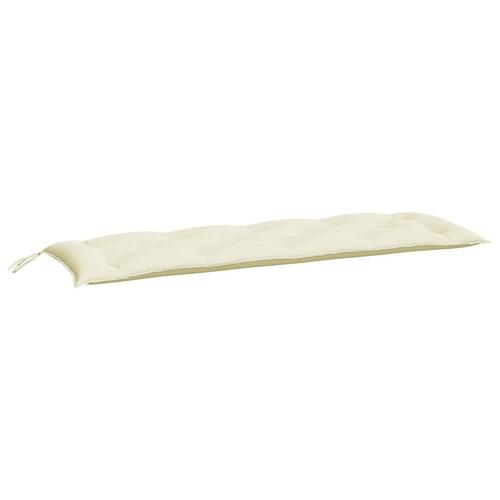 Hynde til havebænk 150x50x7 cm oxfordstof cremefarvet