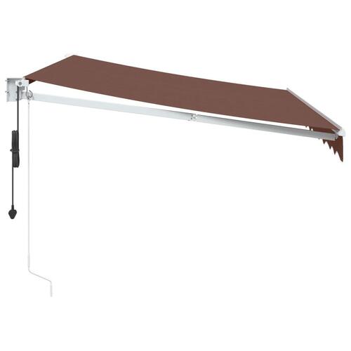 Markise 300x250 cm automatisk betjening brun