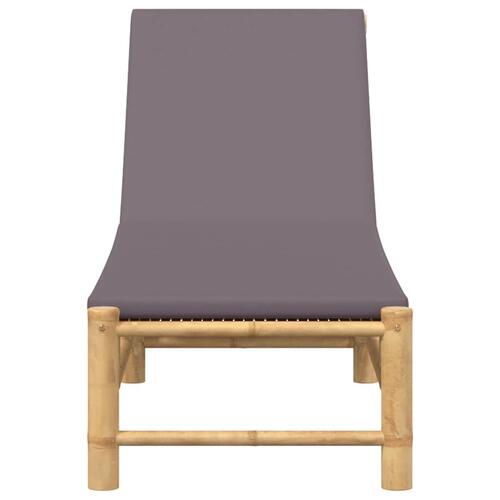 Liggestol med hynder 55x199x30 cm bambus