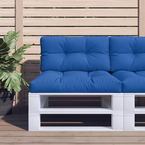 Pallehynde 80x40x12 cm stof kongeblå