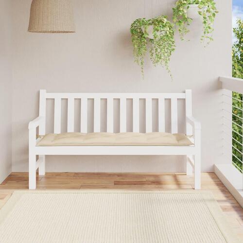 Hynde til havebænk 150x50x7 cm oxfordstof beige