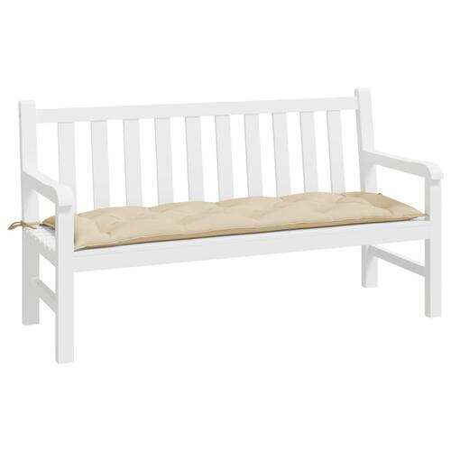 Hynde til havebænk 150x50x7 cm oxfordstof beige