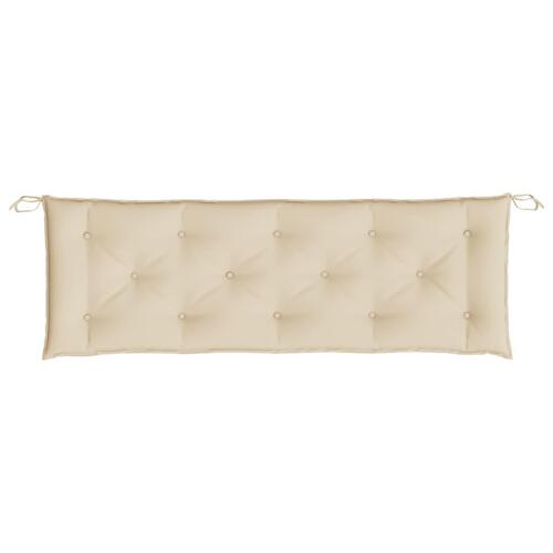 Hynde til havebænk 150x50x7 cm oxfordstof beige